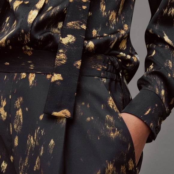 AllSaints Mid-Rise Tapered Trousers Aleida Ronnie - Picture 3 of 4